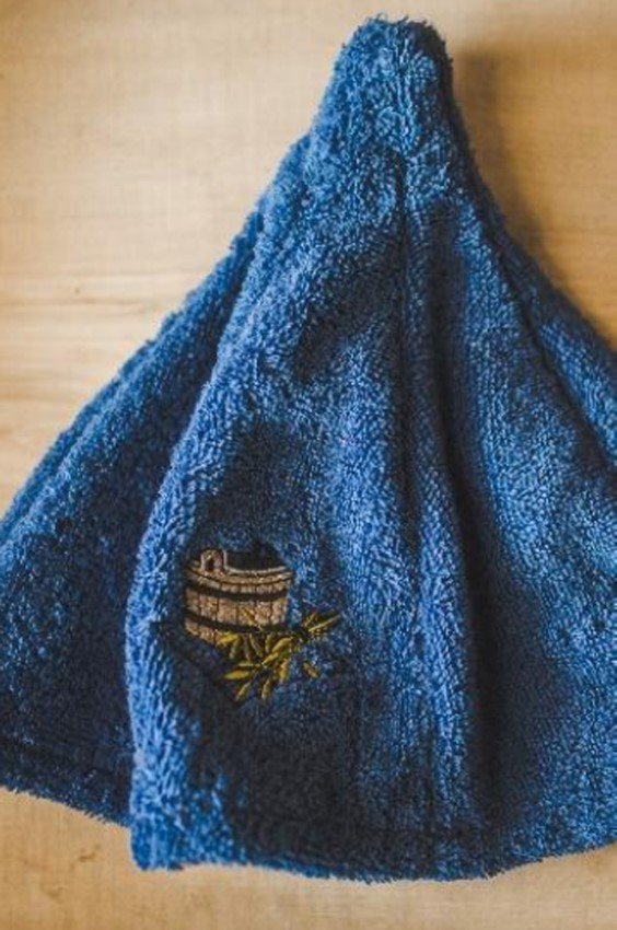 Pirties kepurė, medvilninė, tamsiai mėlyna