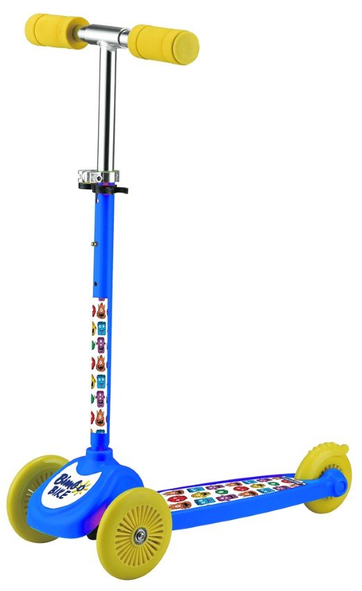 Vaikiškas paspirtukas MONSTERS, 3 ratukai PVC, 120mm/97mm