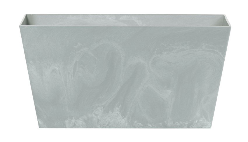 Plastikinis lauko vazonas TUBUS CASE, pilkos sp., 60 x 32,4 x 30 cm.