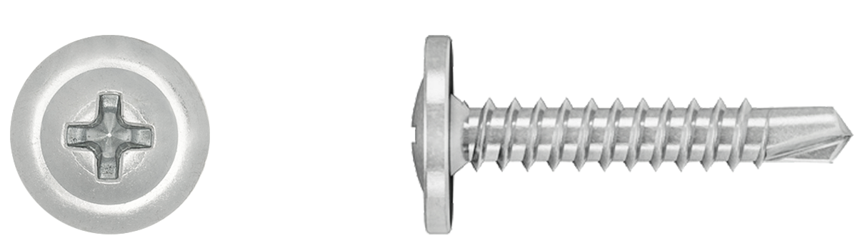 Savisriegis plačia galva su grąžteliu KOELNER, 4,2 x 19 mm, 250 vnt.