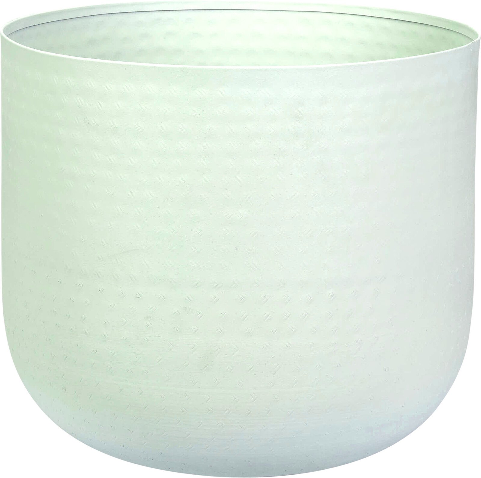 Lauko vazonas, metalinis, baltos sp., 31,5 x 31,5 x 28,5 cm.