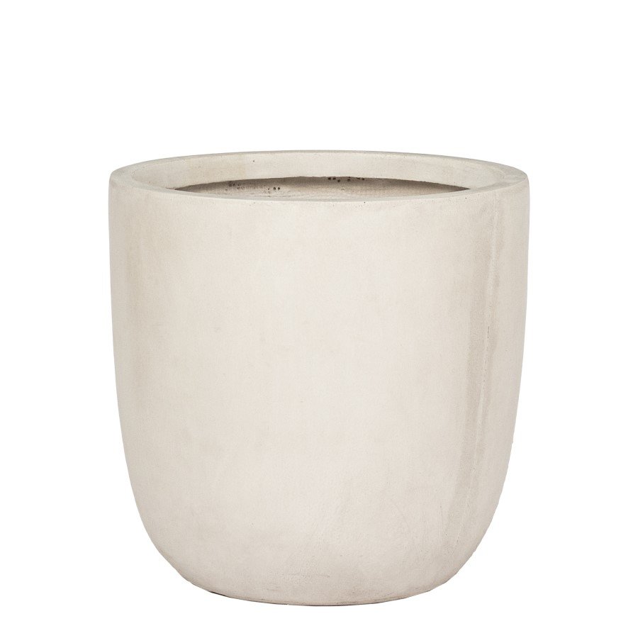 Keraminis lauko vazonas Donica Preto II, baltos sp., 35 x 35 x 34 cm.