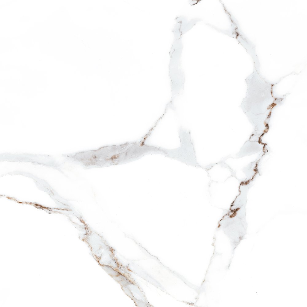 Akmens masės plytelės KAI/CERAMICA FIORE Delphi White 6208, 45 x 45 cm, 1,215 m2/dėž., glazūruotos, spalva balta