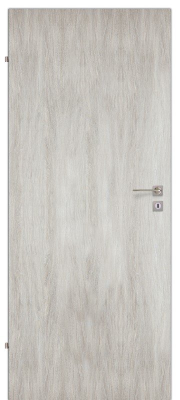 Laminuotos vidaus durys su užlaida VOSTER Full, kairinės, silver oak spalva, matmenys 2030 x 744 x 40 mm