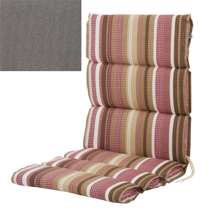 Pagalvėlė PATIO Ambiente Niedrig H041-06PB, kėdei su žemu atlošu, 105 x 50 x 5,5 cm, 52% poliesteris, 48% medvilnė