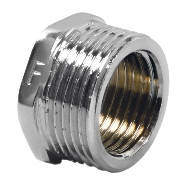 Redukuota įvorė, chromuota FERRO, 1/2"x1/4", išorė/vidus