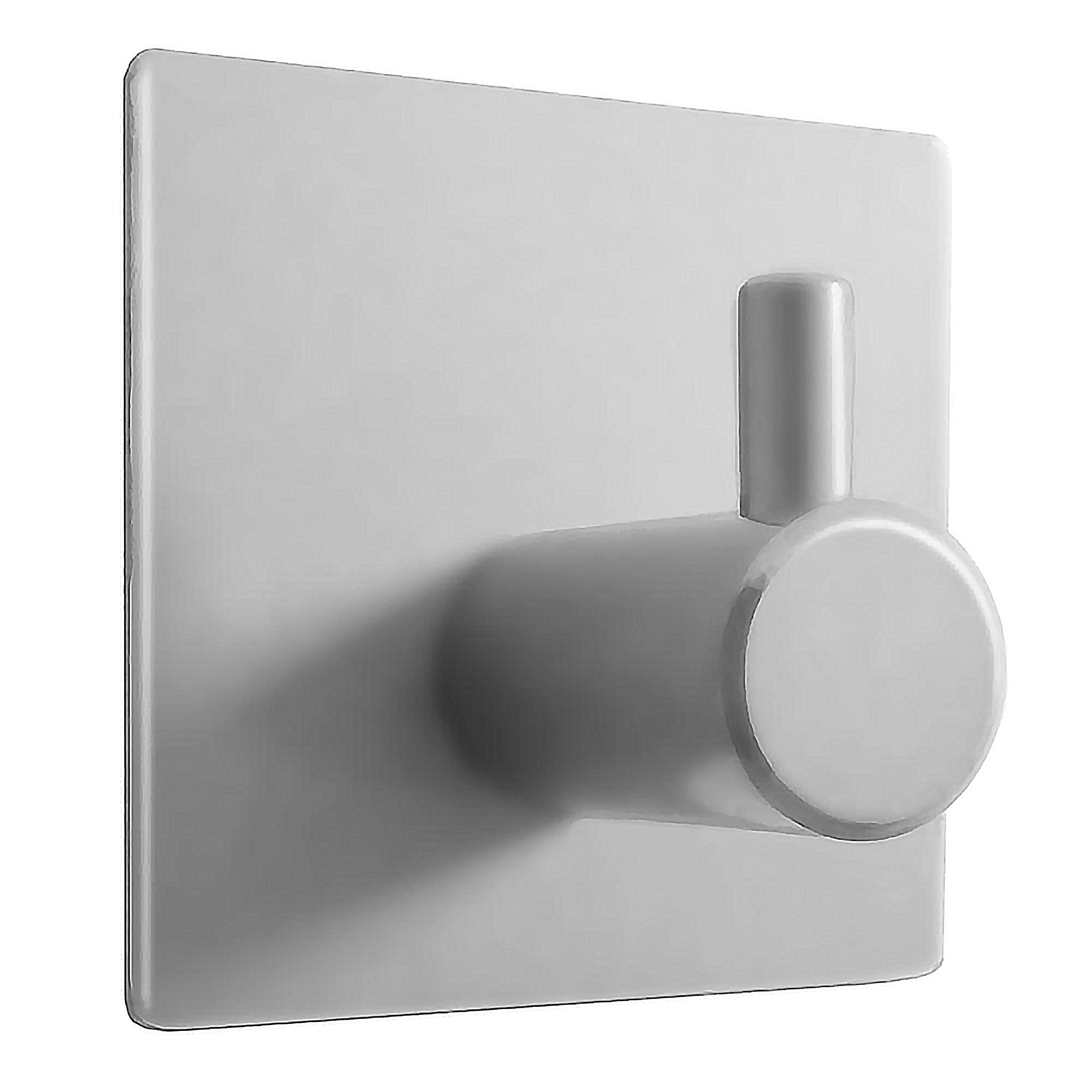 Kabliukas SEPIO 45, viengubas, kvadratinis, sidabro spl.