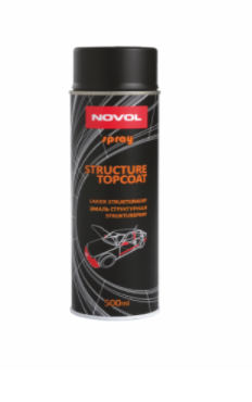 Automobiliniai dažai NOVOL, juodi, struktūriniai, 500 ml