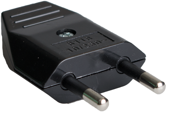 Kištukas FAMATEL 1001-N, ploksčias, be įžem., juodos sp.