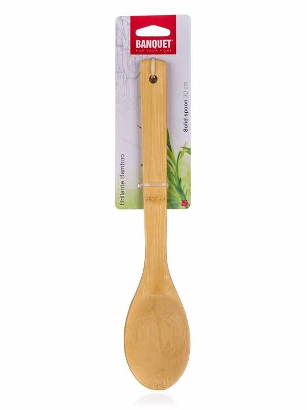 Medinis šaukštas BANQUET, iš bambuko, 30 x 6 cm