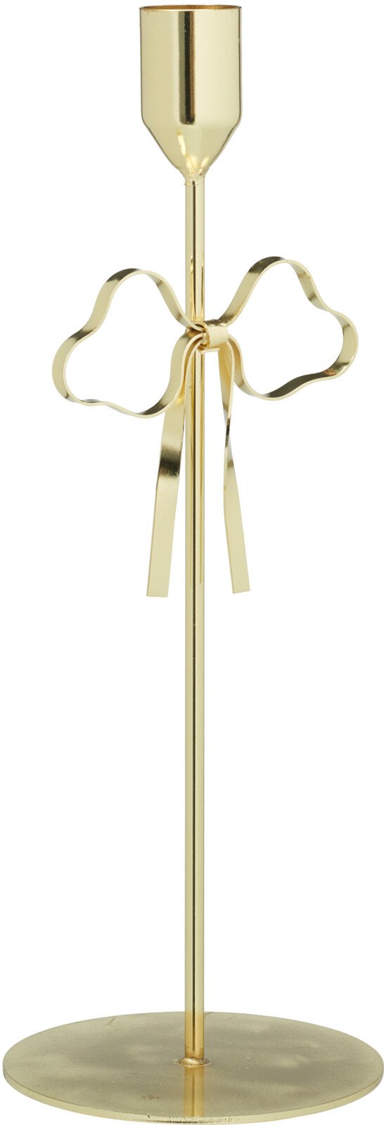 Žvakidė Kaspinas, metalas, aukso sp., 9 x 9 x 25,2 cm