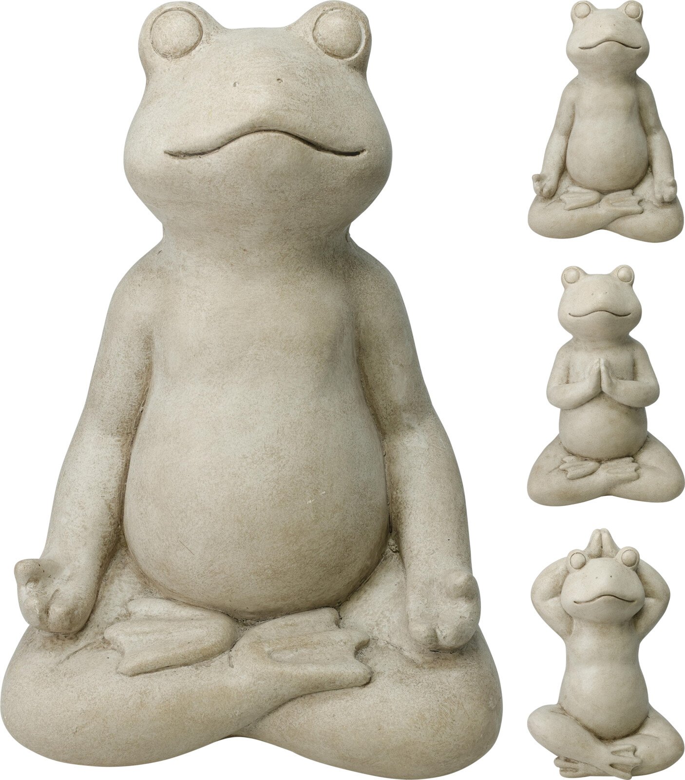 Sodo dekoracija JOGA VARLĖ, smėlinės sp., 3 skirtingi dizainai, 22 x 15 x 38 cm