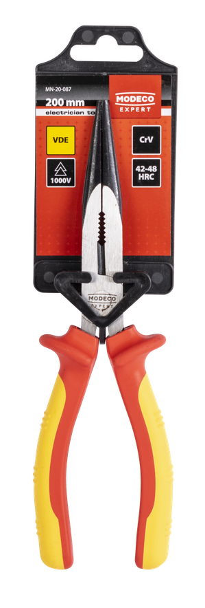 Tiesios izoliuotos replės MODECO EXPERT, 1000V VDE 200mm (6, MN-20-087