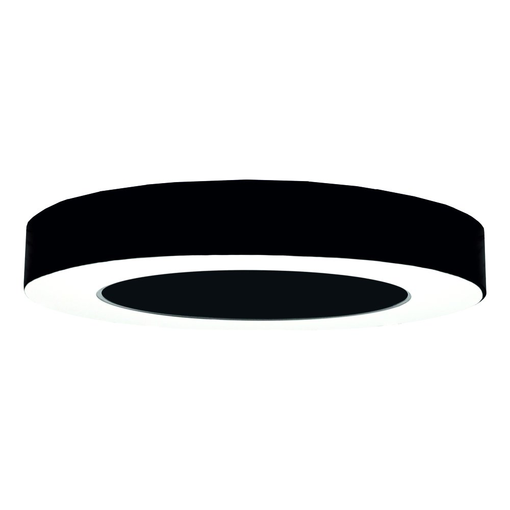 Pakabinamas LED šviestuvas TOPE, 36W, 3000-6500K, 230V, 3240lm, IP40, 60 cm skersmuo, juodos spalvos