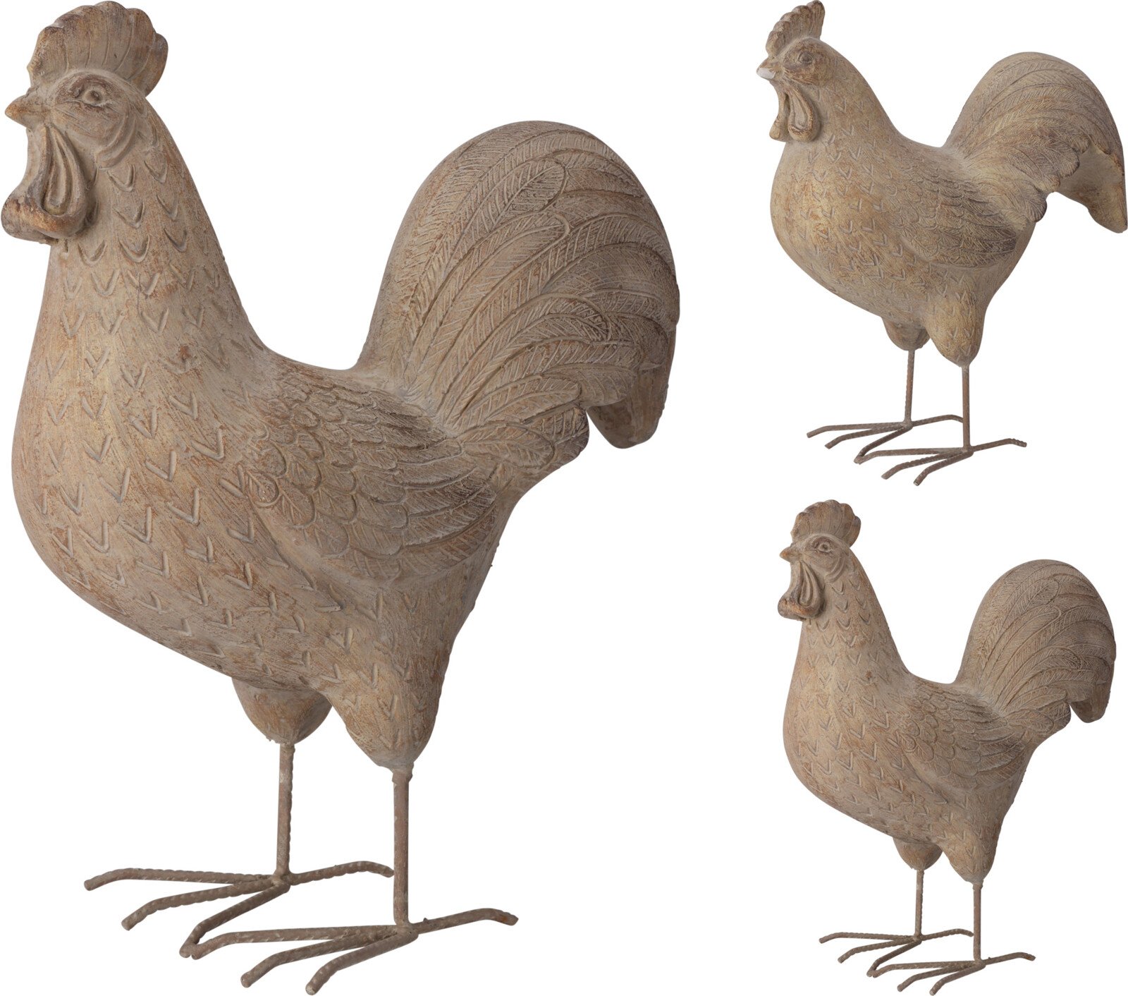 Sodo dekoracija GAIDYS, 2 skirtingų dizainų, rudos sp., 34,5 x 18 x 38 cm.