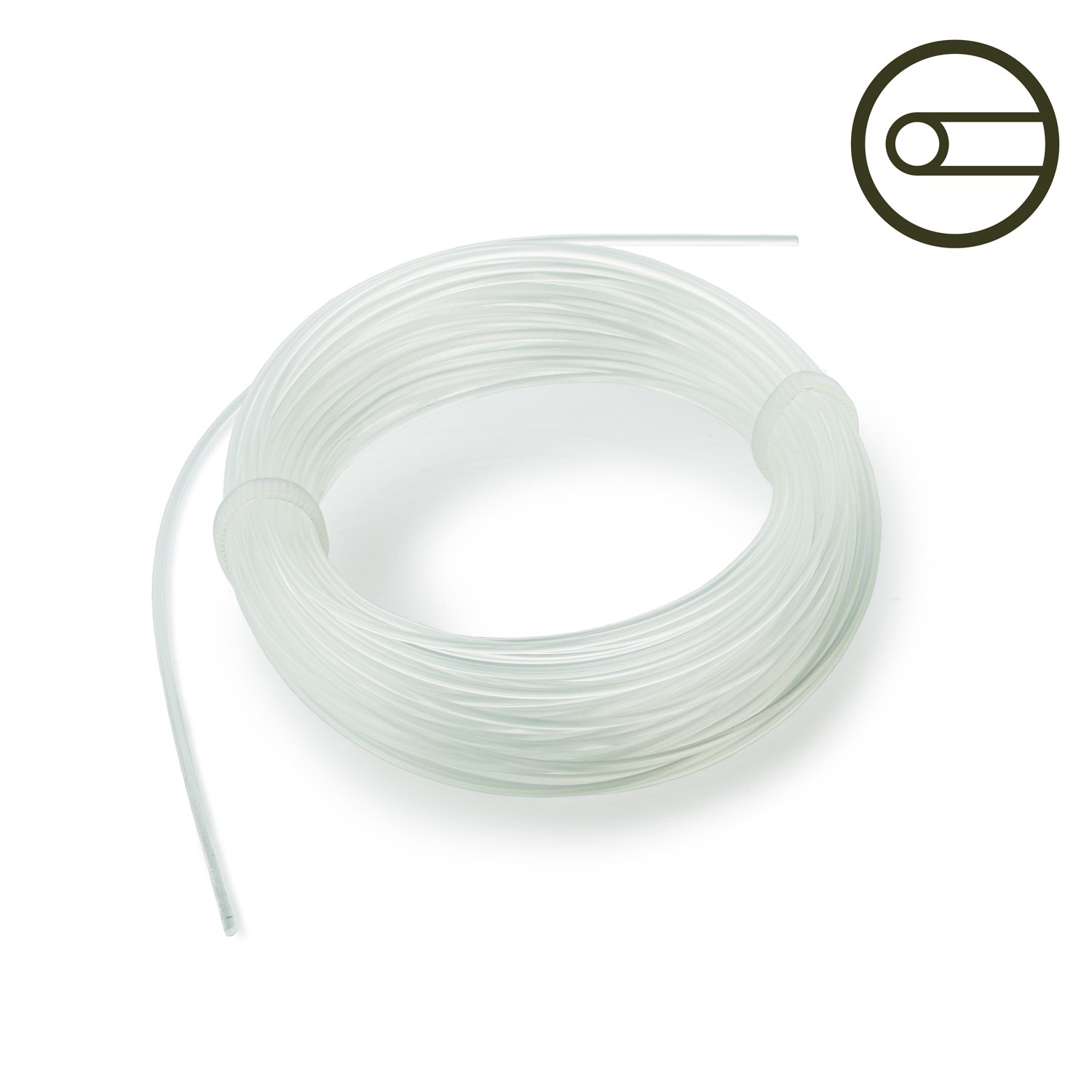 Žoliapjovės pjovimo lynas HERVIN GARDEN Azpl1.2X15, apvalus, baltos spalvos, skersmuo 1,2 mm, 15 m