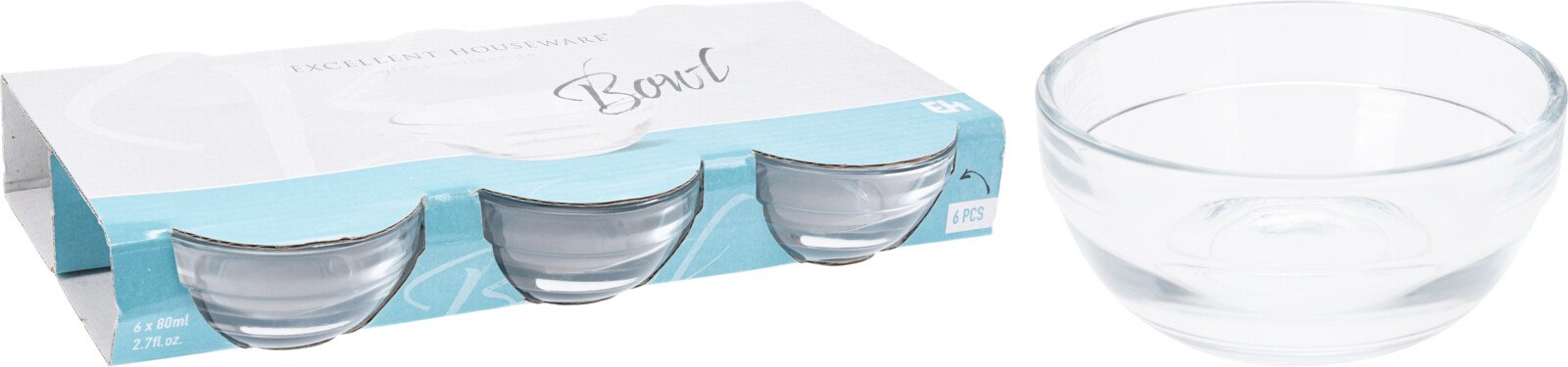 Dubenėlių rinkinys, 80 ml, 6 vnt.