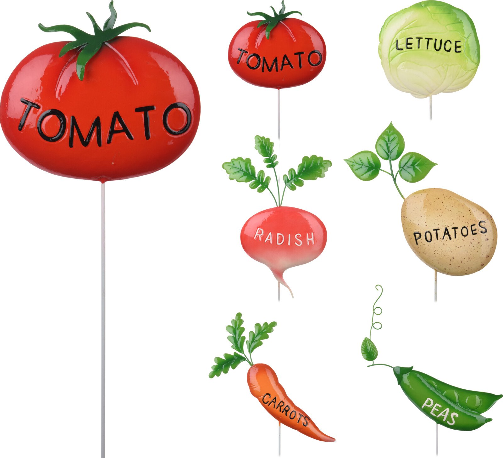 Sodo dekoracija DARŽOVĖS, 6 skirtingi dizainai, 19,5 x 2 x 80 cm.