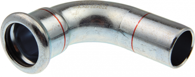 Presuojama plieninė alkūnė KAN THERM, 90° 22x22mm, vid-iš. 6201657