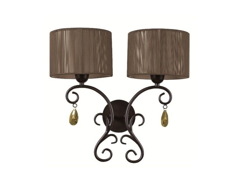 Sieninis šviestuvas G.LUX Gm-255/2, 2 x E27, rudos spalvos