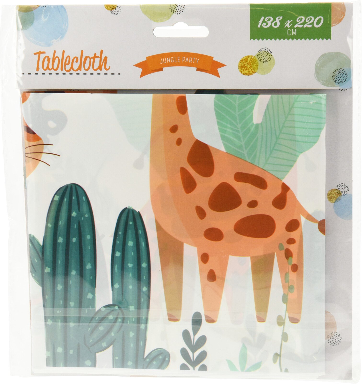 Staltiesė, džiunglių tematika, poliesteris, 138 x 220 cm