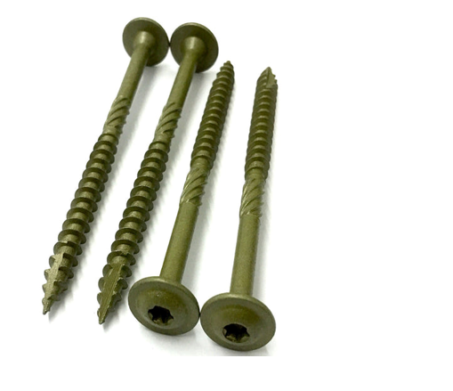 Konstrukciniai medsraigčiai ROBUS, 5 x 80/50 mm, praplatinta galva, lauko darbams 100 vnt., TORX25