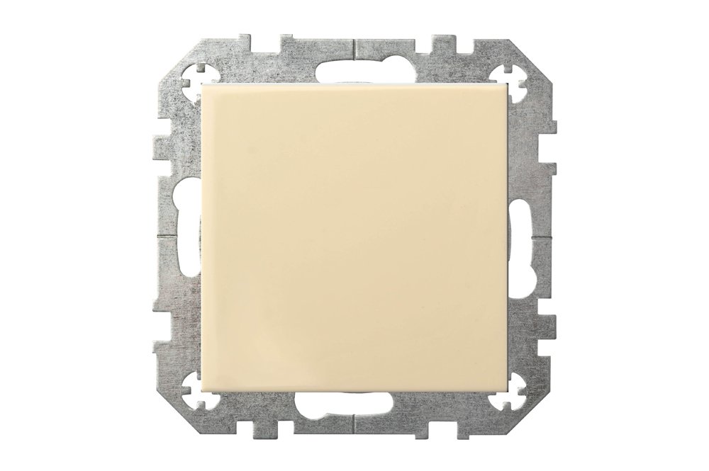 Jungiklis LIREGUS Epsilon Profi Line, 1 klavišo, įleidžiamas, smėlio sp., spyruokliniai pajungimo kontaktai, IJ1.10-203-01.E/S 