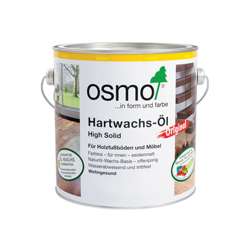 Medienos aliejus su kietaisiais vaškais OSMO Original 3032, skaidrus, šilko blizgesio, 2,5 l