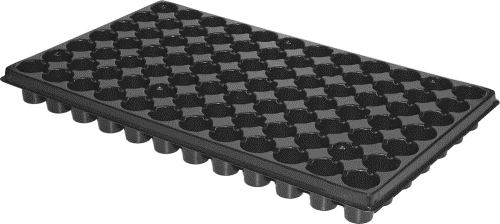 Plastmasinė daigykla, narelis 38 x 38 x 45 mm., 315 x 525 mm., 84 nareliai