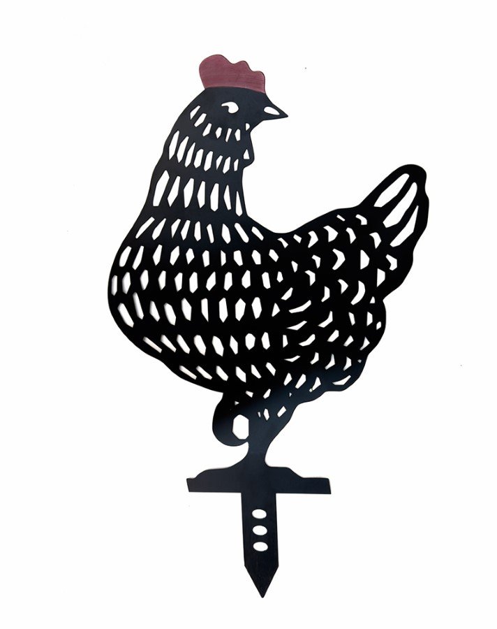 Sodo dekoracija GAIDYS Muffin, įsmeigiama, metalinė, juodos sp., 32 x 54 cm.