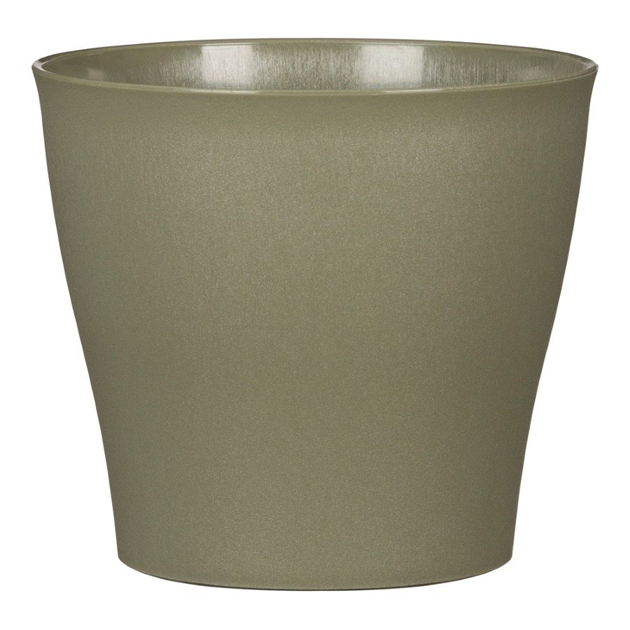 Kambarinis plastikinis vazonas SCHEURICH Khaki (328/19), žalsvos sp., skersmuo 19 cm.