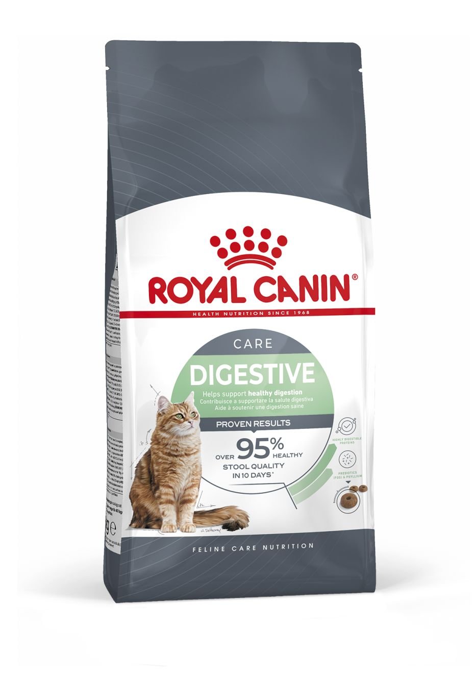 Sausas kačių ėdalas ROYAL CANIN, visavertis subalansuotas ėdalas suaugusioms jautresnio virškinimo trakto katėms, 0,4 kg