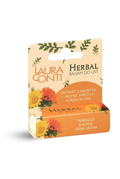 Lūpų balzamas Nourishing Herbal, su medetkų aliejumi ir alpių žolelėmis, 4,8 g