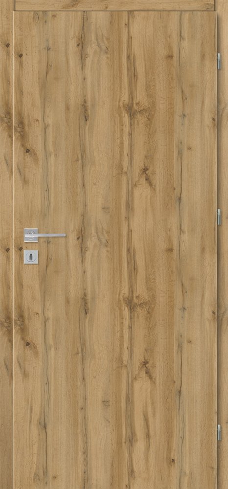 Laminuotos vidaus durys su užlaida VOSTER Plain, dešininės, spl. Oil oak , 2030x844x40 mm