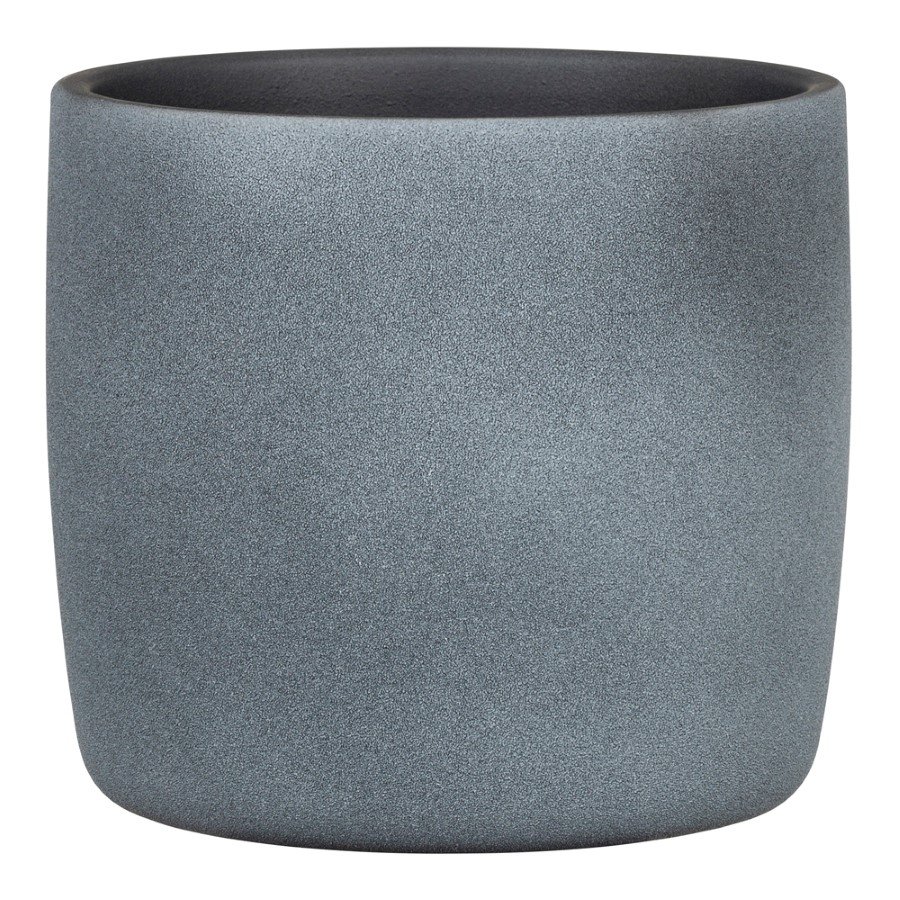 Kambarinis keraminis vazonas SCHEURICH Dark Stone (900/15), pilkos sp., vazono skersmuo 15 cm.