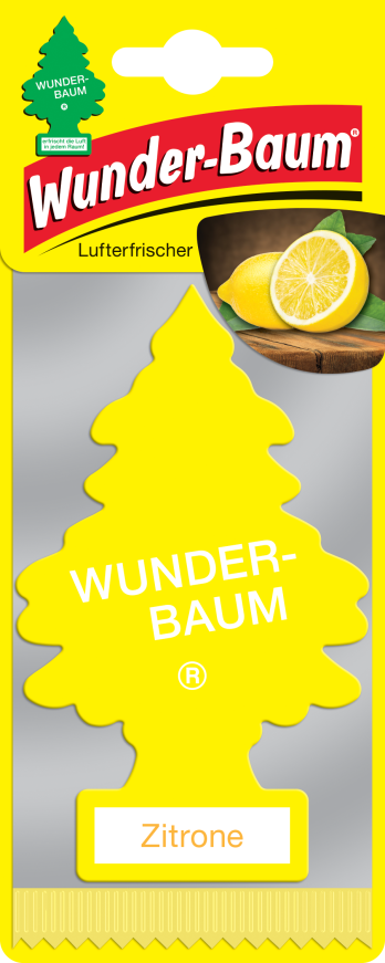 Automobilių oro gaiviklis WUNDER-BAUM, Zitrone, pakabinamas