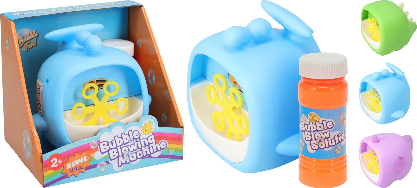 Muilo burbulų mašina, talpa 50ml, 2AA, baterijos nepridedamos