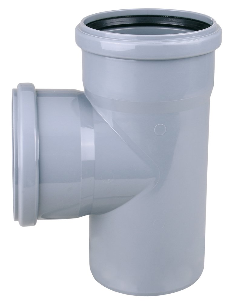 Vidaus nuotekų trišakis AQUER PP, d110x50/90, pilka sp.