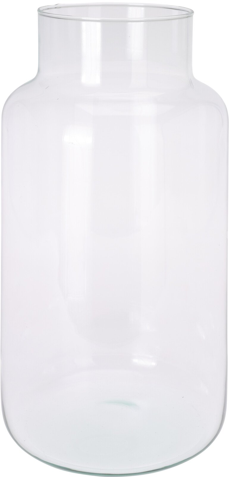 Vaza, iš perdirbto stiklo, 19 x 19 x 35 cm