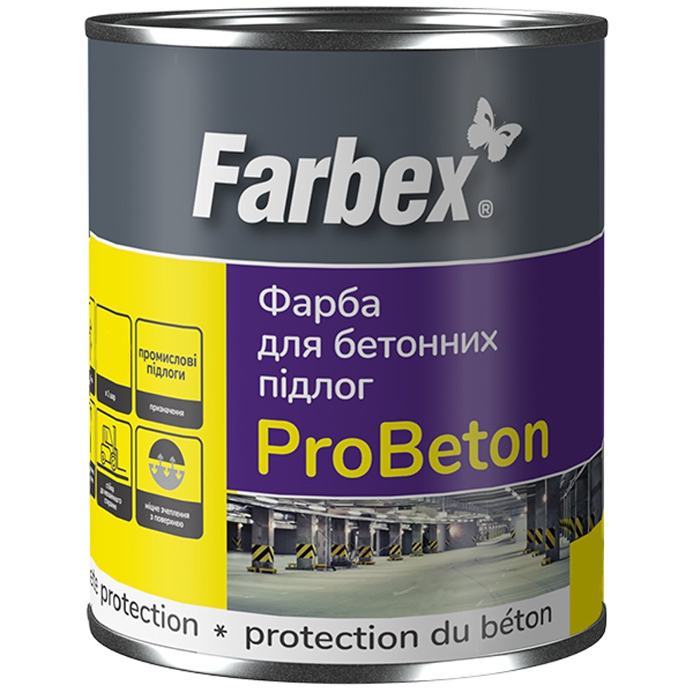 Dažai betoninėms grindims FARBEX, balti, 2,8 kg