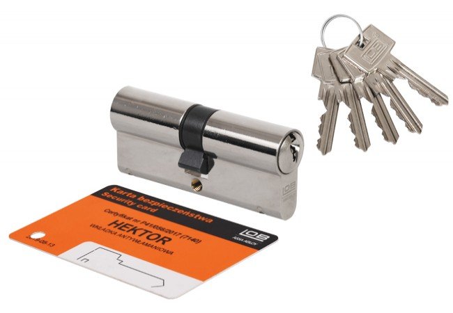 Spynos cilindras LOB/ASSA ABLOY Hektor, 30 x 40 mm, 5 raktai, cromo sp.