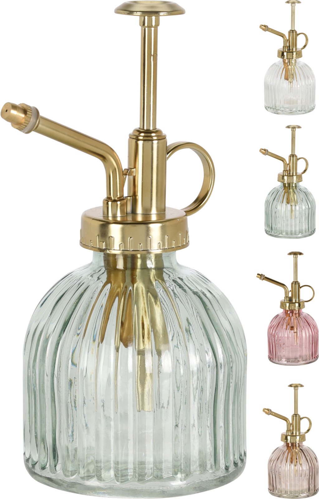 Vandens purkštuvas, stiklinis, 4 skirtingi dizainai, 7,5 x 10 cm