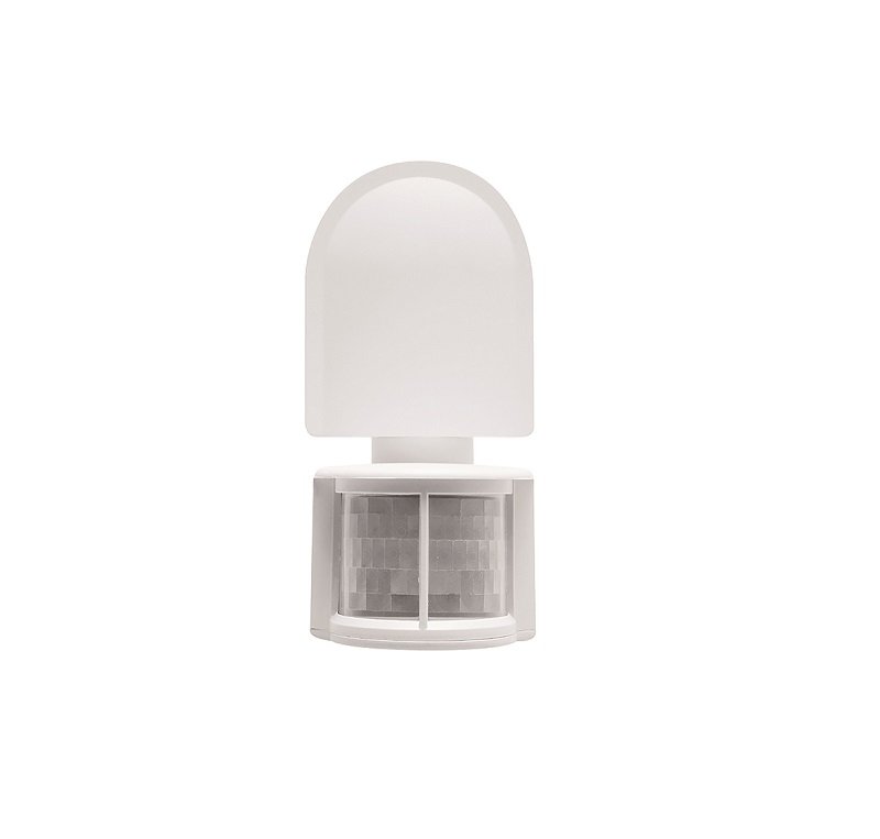 Judesio jutiklis GTV Cr-Cr2000-00, IP44, 180 laipsnių, 8 m ± 1,8-2,5 m, 1200W, 220-240V, PIR sensorius, 200 x 50 x 80 mm, baltos sp.