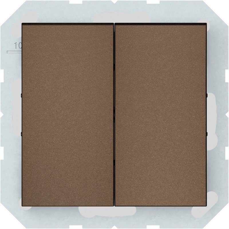 Jungiklis VILMA Qr1000 P510-020-02, 2 klavišų, įleidžiamas, mocha sp.