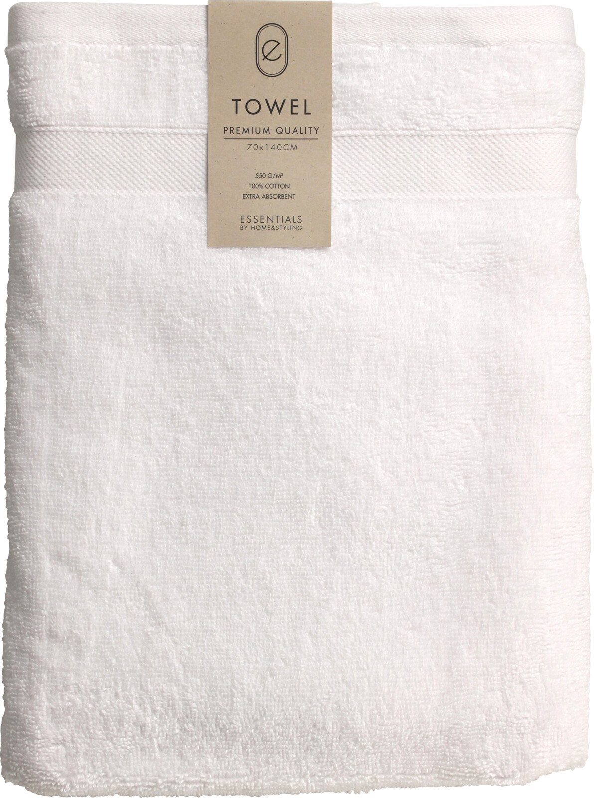 Rankšluostis, baltos sp., 70 x 140 cm