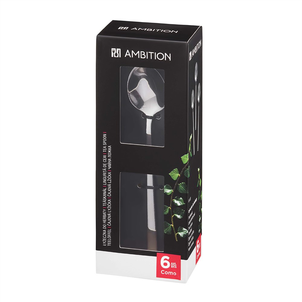 Arbatiniai šaukšteliai AMBITION COMO, 6 vnt., ST