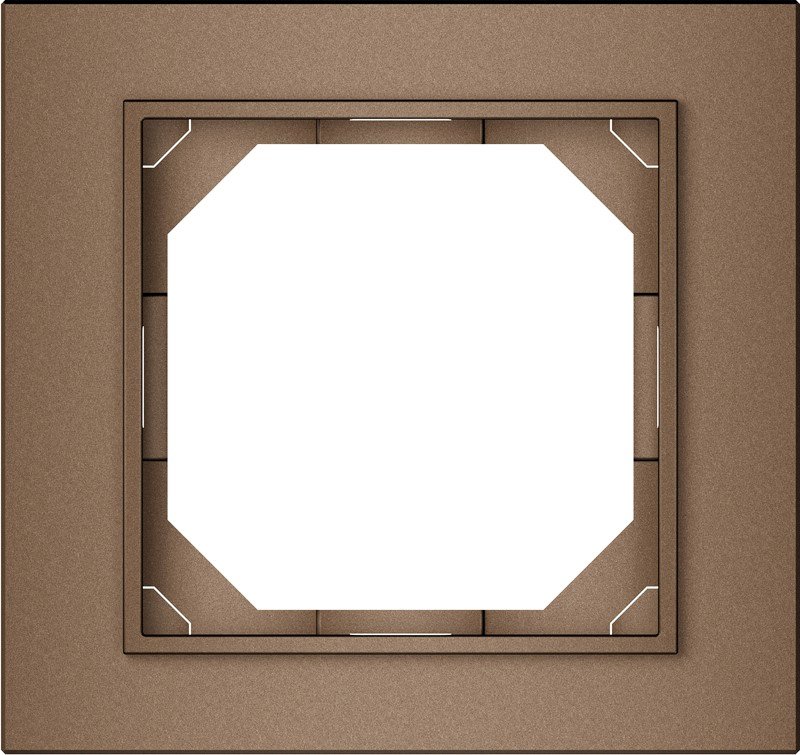 Rėmelis VILMA R01 Fit Line, 1 vietos, mocha sp.