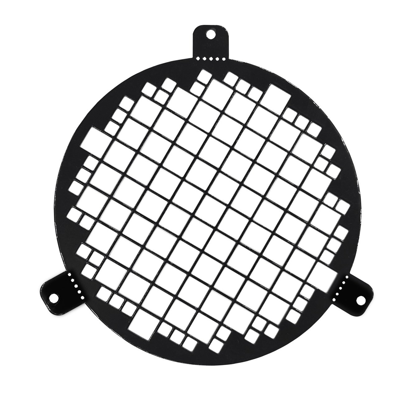 Ventiliacinis tinklelis - grotelės EUROPLAST LSM125M, d125 mm, juodas, metalinis