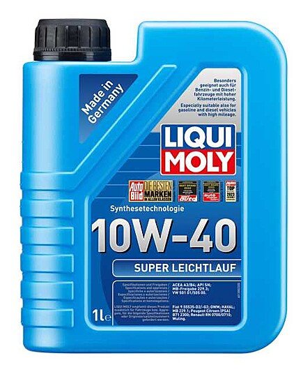 Variklinė alyva LIQUI MOLY Super Leichtlauf 10W-40, sintetinė, benzininiams ir dyzeliniams varikliams, 1 L