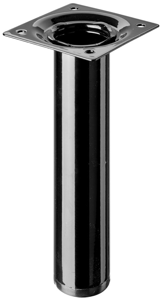 Baldų koja HETTICH, reguliuojama, juoda spl., d-30 mm, 150 mm, 9129105